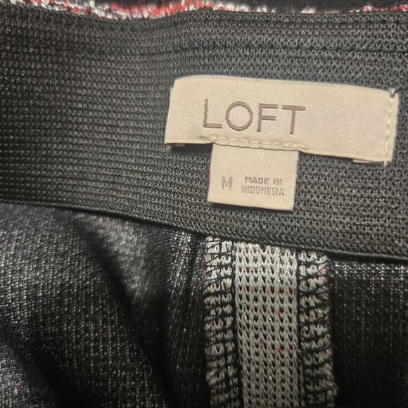 Loft Women’s Tweed A-Line Skirt Size Medium Preppy Career Office Wear - Picture 4 of 5